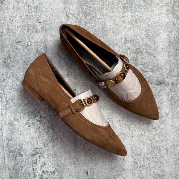 Veronica Beard Shoes - Veronica Beard Selene Charms Pointed Toe Flat 9